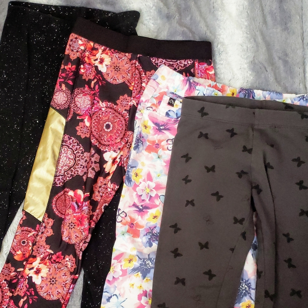 Girls Bundle of 4 Leggings